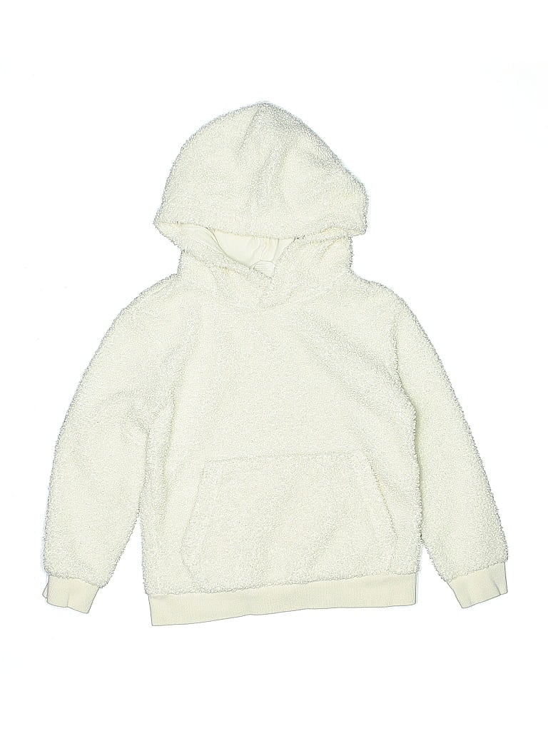 Pre-owned H&m Kids' Pullover Hoodie In White