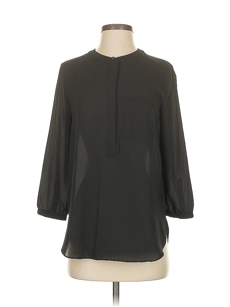 Pre-owned Nydj 3/4 Sleeve Blouse In Black
