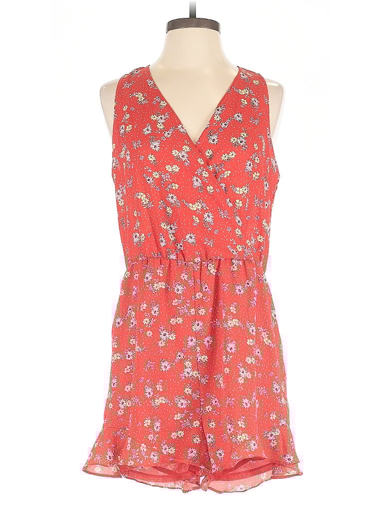 Pre-owned Lush Romper In Red