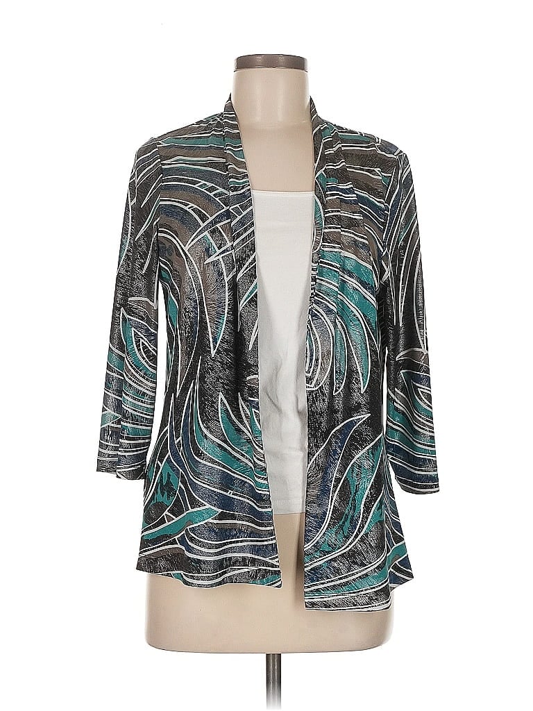 Pre-owned Easywear By Chico's Kimono In Blue