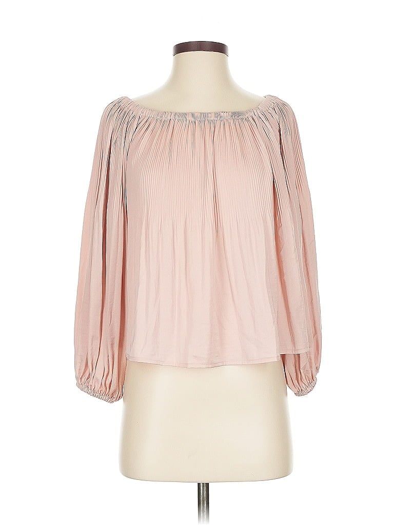 Pre-owned Express 3/4 Sleeve Blouse In Pink