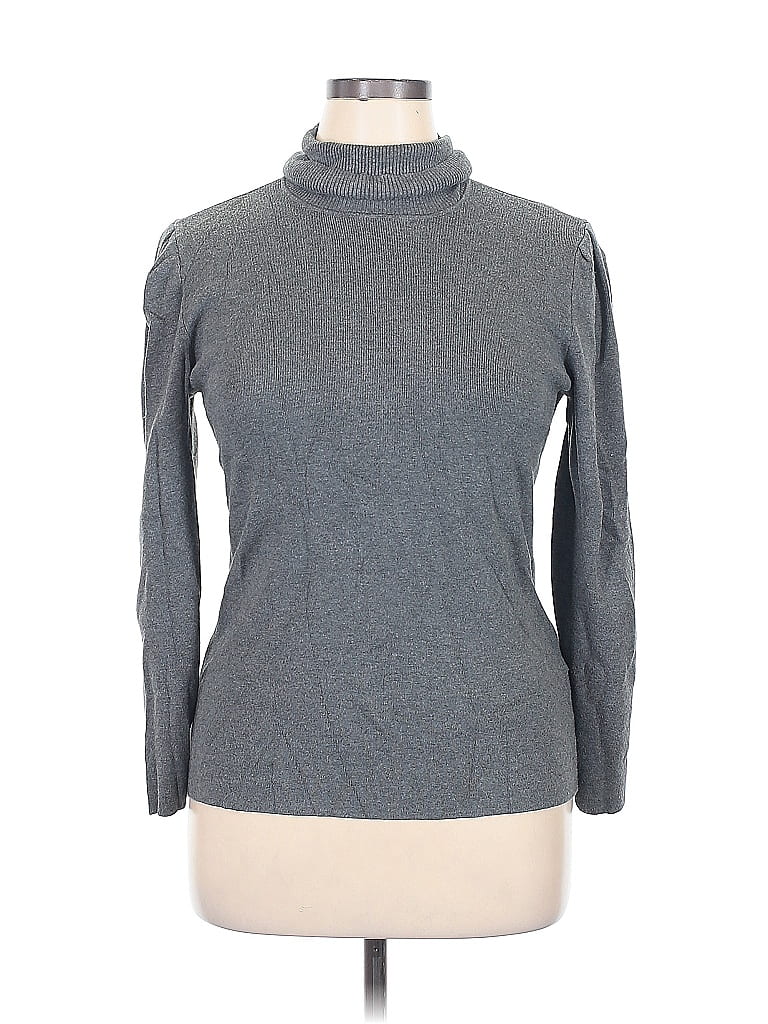 ALFANI Pre-owned Turtleneck Sweater In Gray
