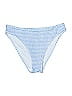 Cupshe Checkered-gingham Blue Swimsuit Bottoms Size M - photo 1