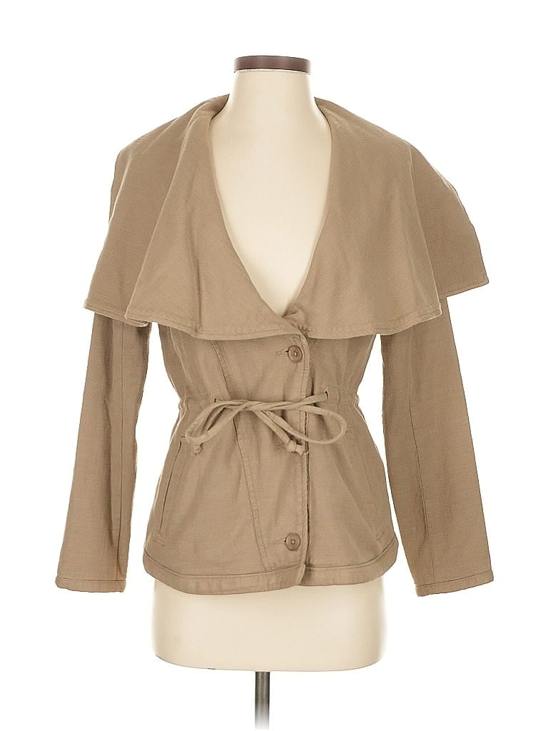 Pre-owned Lucky Brand Trenchcoat In Brown