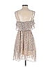 Audrey 3+1 100% Polyester Floral Tan Casual Dress Size S - photo 2