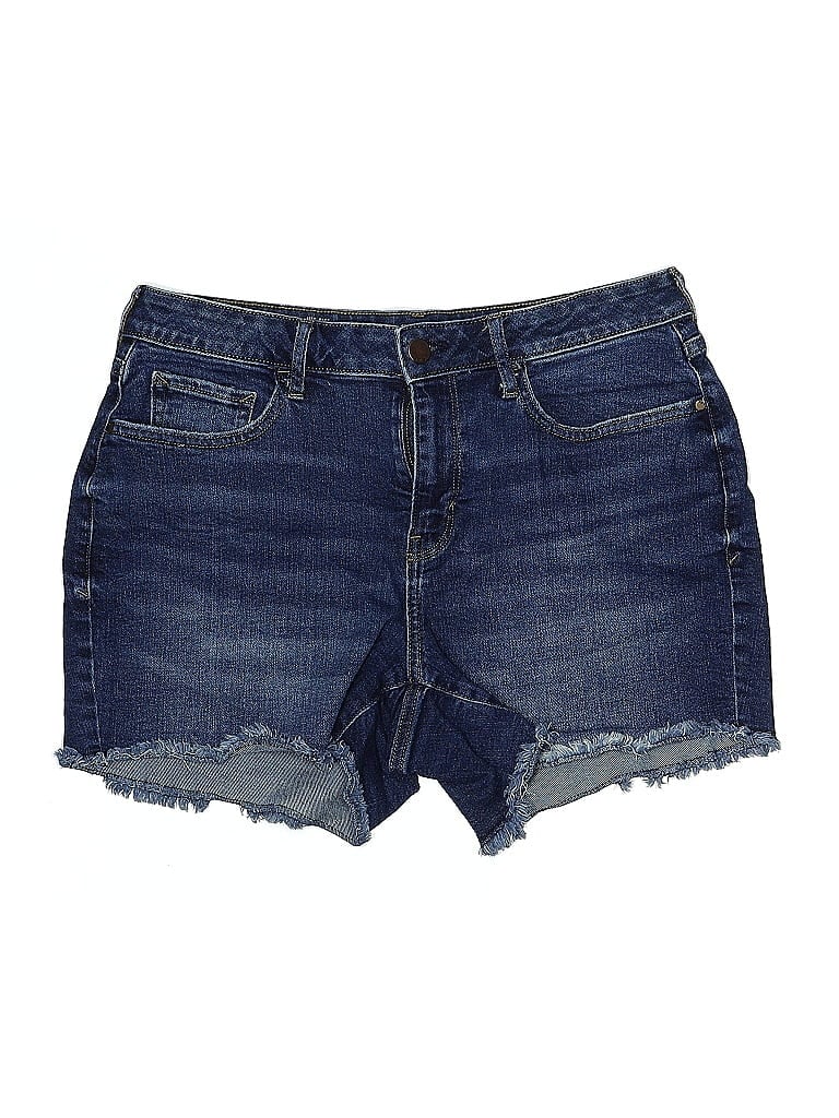 Pre-owned A.n.a. A New Approach Denim Shorts In Blue