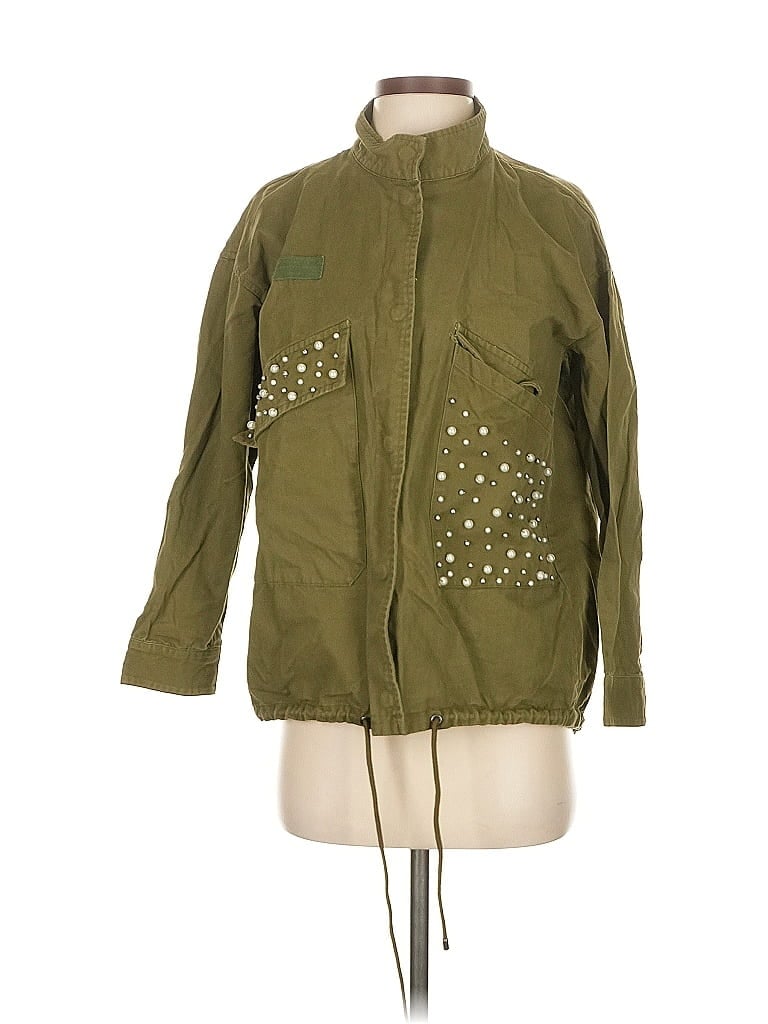 Pre-owned Honey Punch Jacket In Green