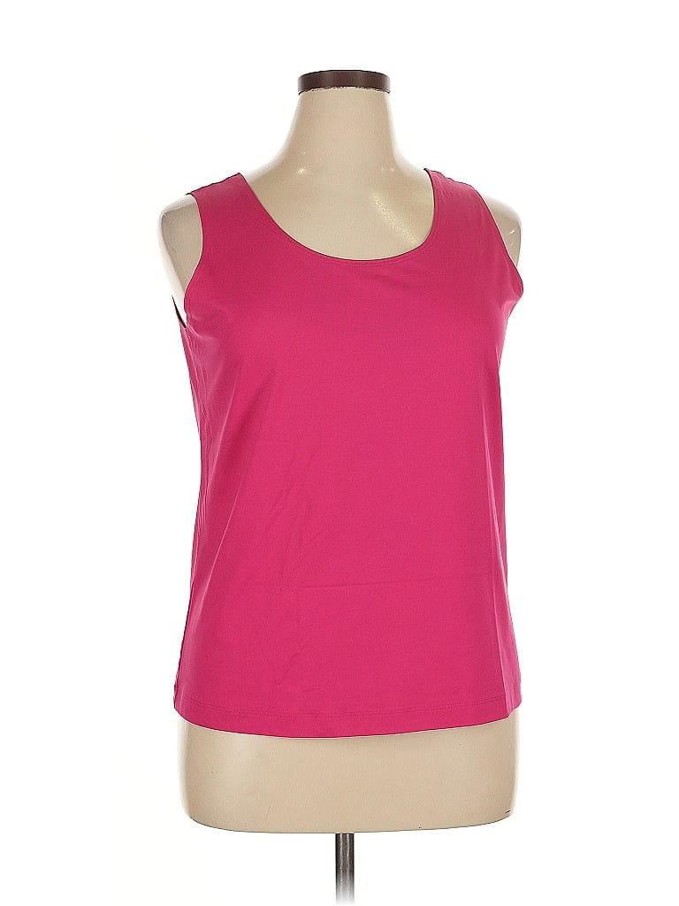 Pre-owned Chico's Tank Top Pink Strapless Neckline Tops
