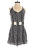 Rowen 100% Polyester Stripes Gray Romper Size S - photo 1