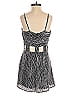 Rowen 100% Polyester Stripes Gray Romper Size S - photo 2