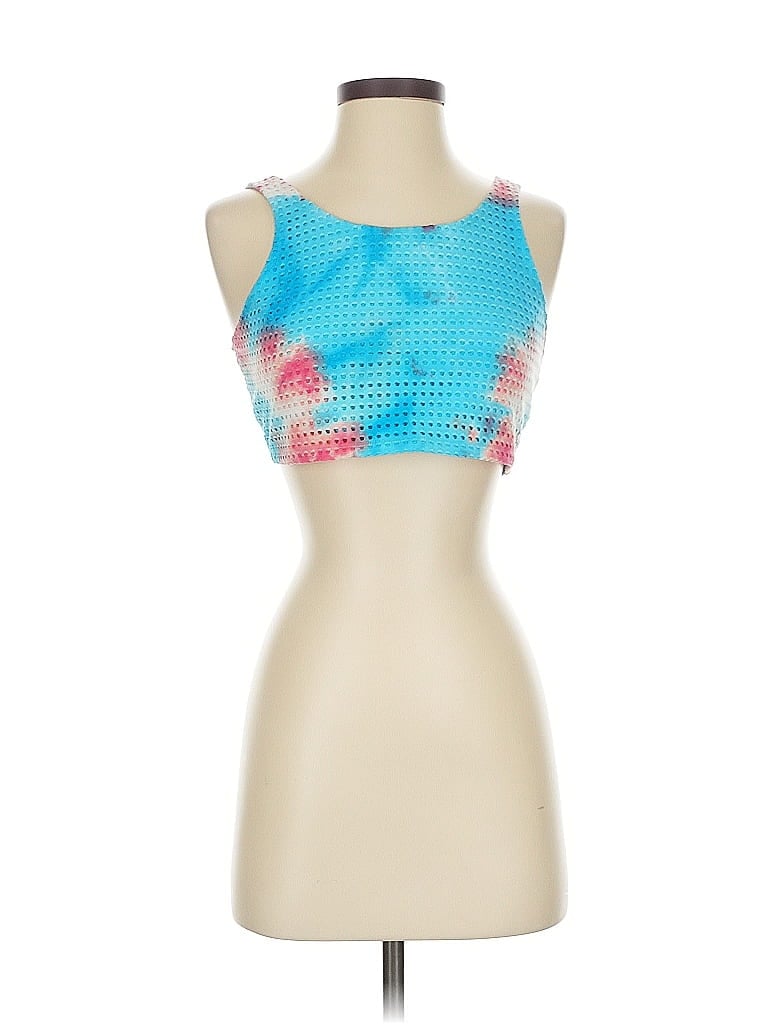 Pre-owned Express Tank Top Blue Strapless Neckline Tops