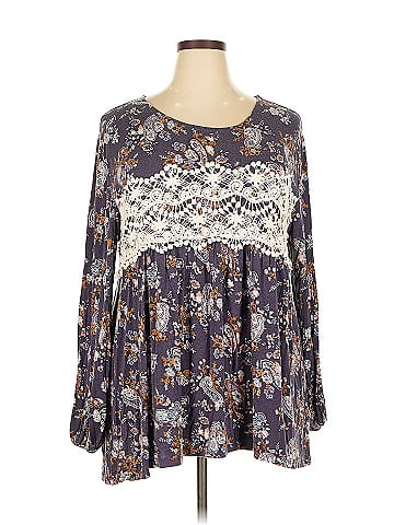 Eyeshadow Long Sleeve Blouse (view 1)