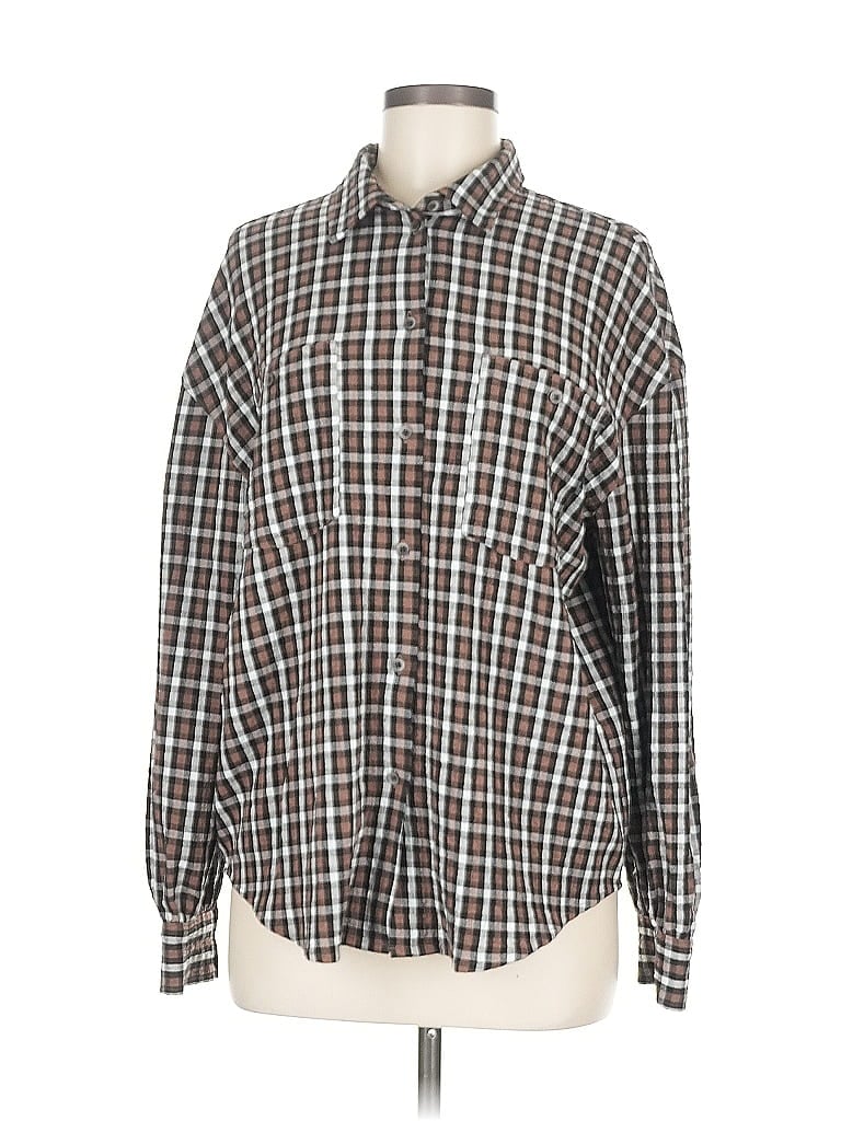 Click to view more detailed imagery on our partner's website Pre-owned Treasure & Bond Long Sleeve Blouse In Brown