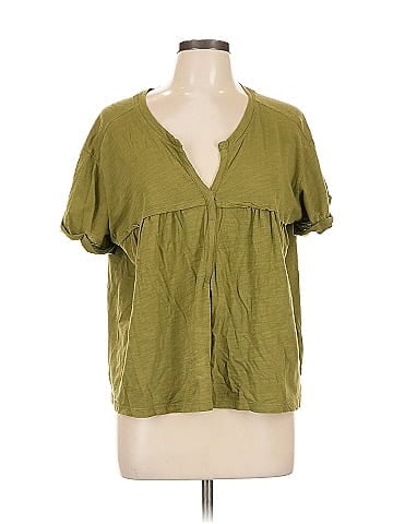 Pilcro Short Sleeve Blouse (view 1)