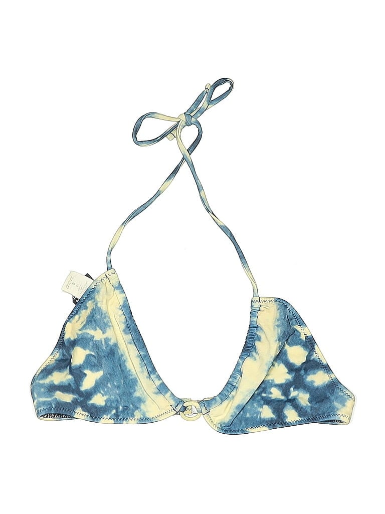 Pre-owned Ralph Lauren Swimsuit Top Blue Tie-dye Pattern Swimwear