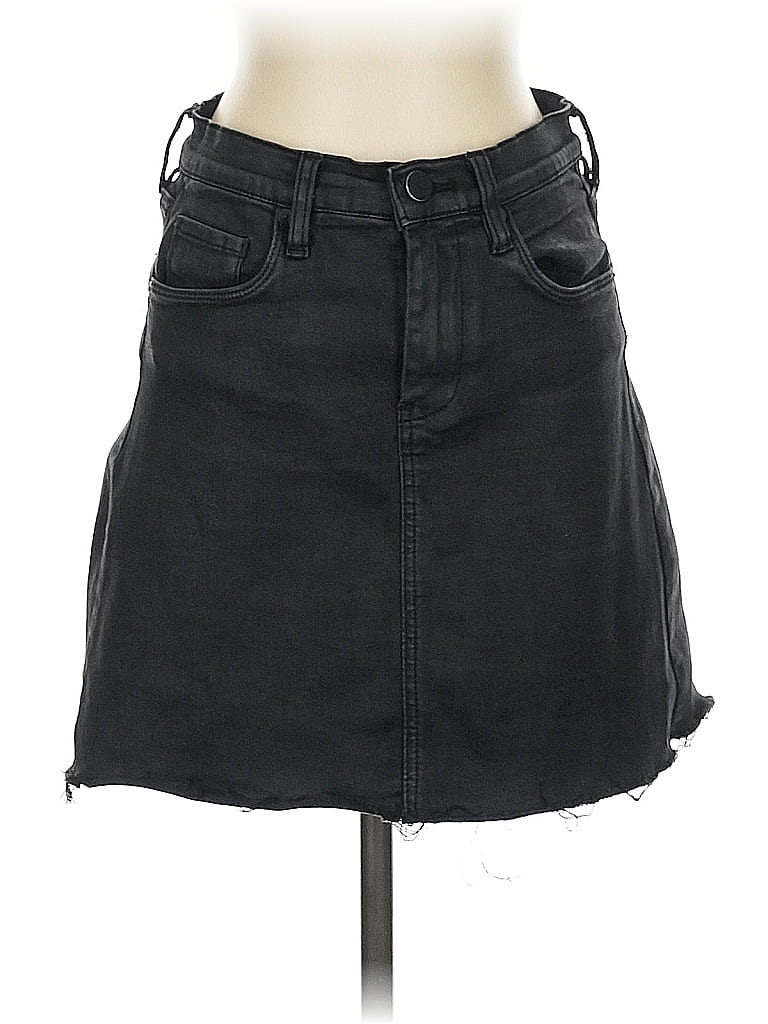 Pre-owned Blanknyc Blank Nyc Denim Skirt In Black