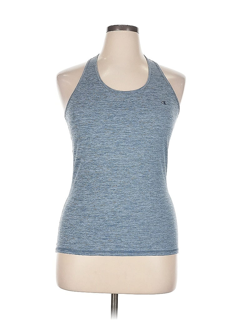 Pre-owned Champion Sleeveless Top Blue Halter Neckline Tops