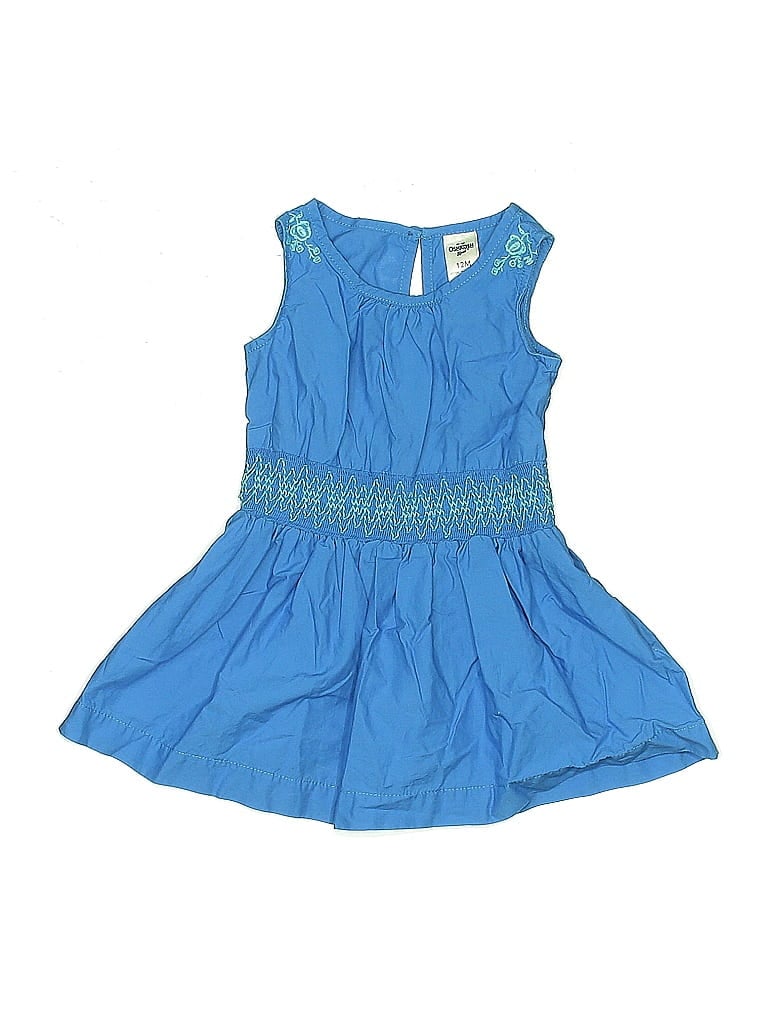 Pre-owned Oshkosh B'gosh Babies' Dress In Blue