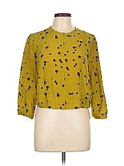 Akris Punto 3/4 Sleeve Silk Top