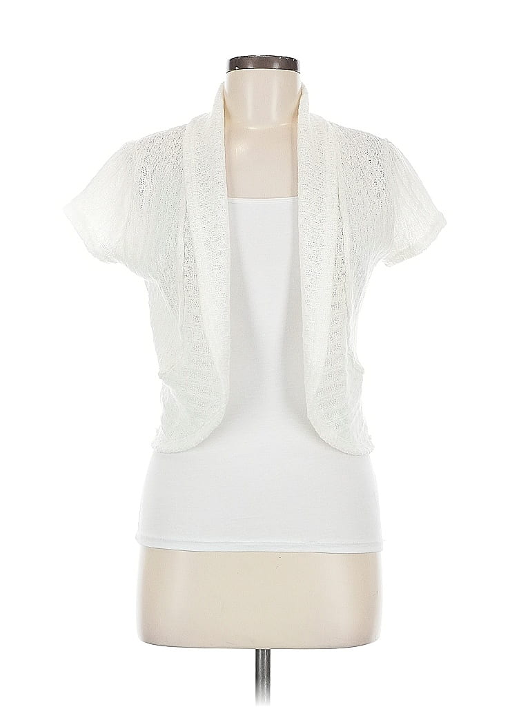 ROMY Pre-owned Cardigan Sweater In White