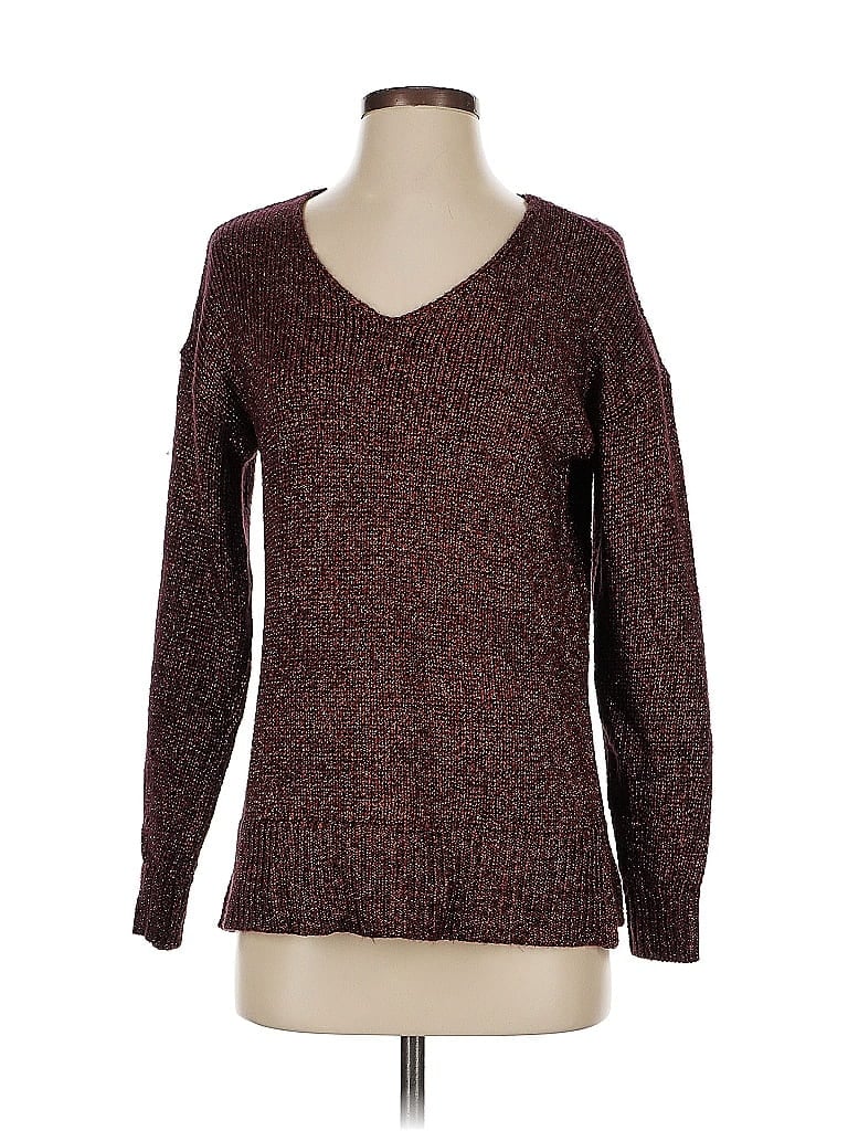 Pre-owned Ann Taylor Loft Pullover Sweater In Brown