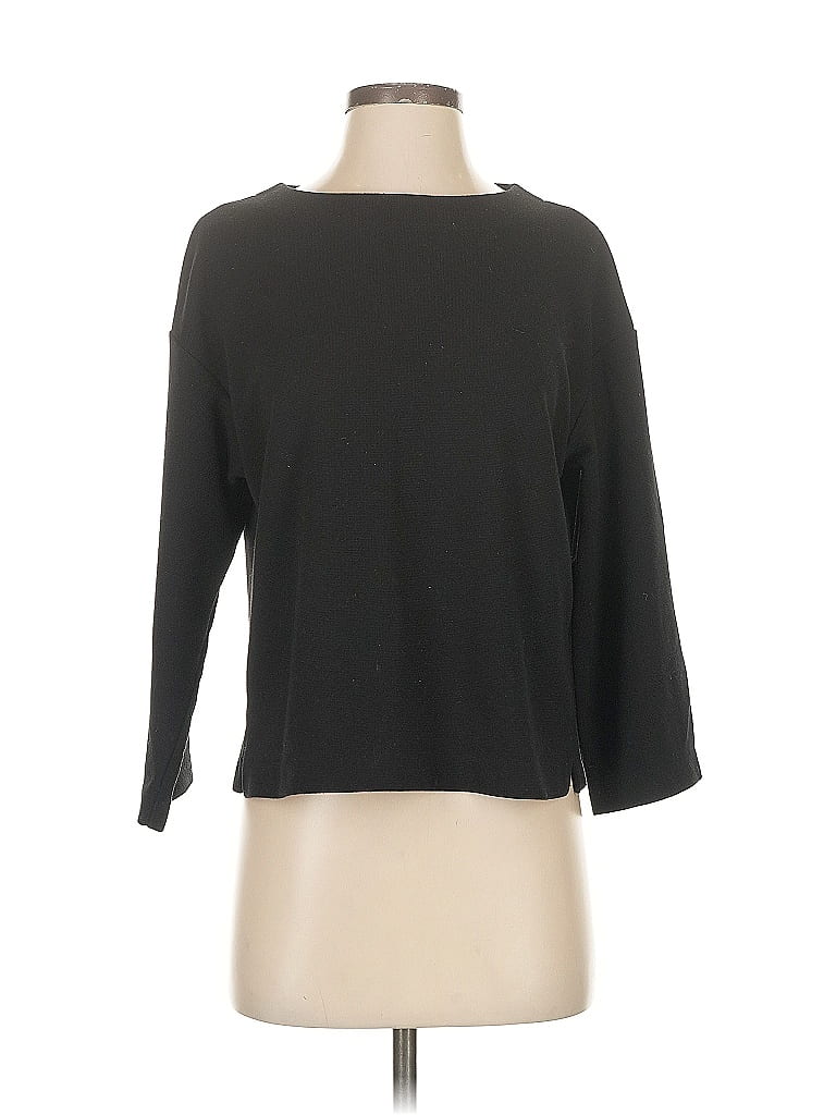 Pre-owned Uniqlo 3/4 Sleeve T-shirt In Black