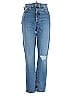 GRLFRND Hearts Blue Jeans Size 25 waist - photo 1