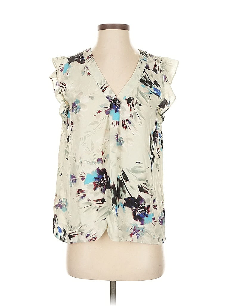 ROSE + OLIVE Pre-owned Sleeveless Blouse In White