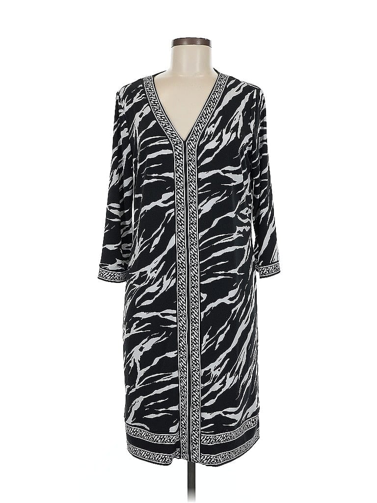 Pre-owned Dana Buchman Casual Dress In Silver