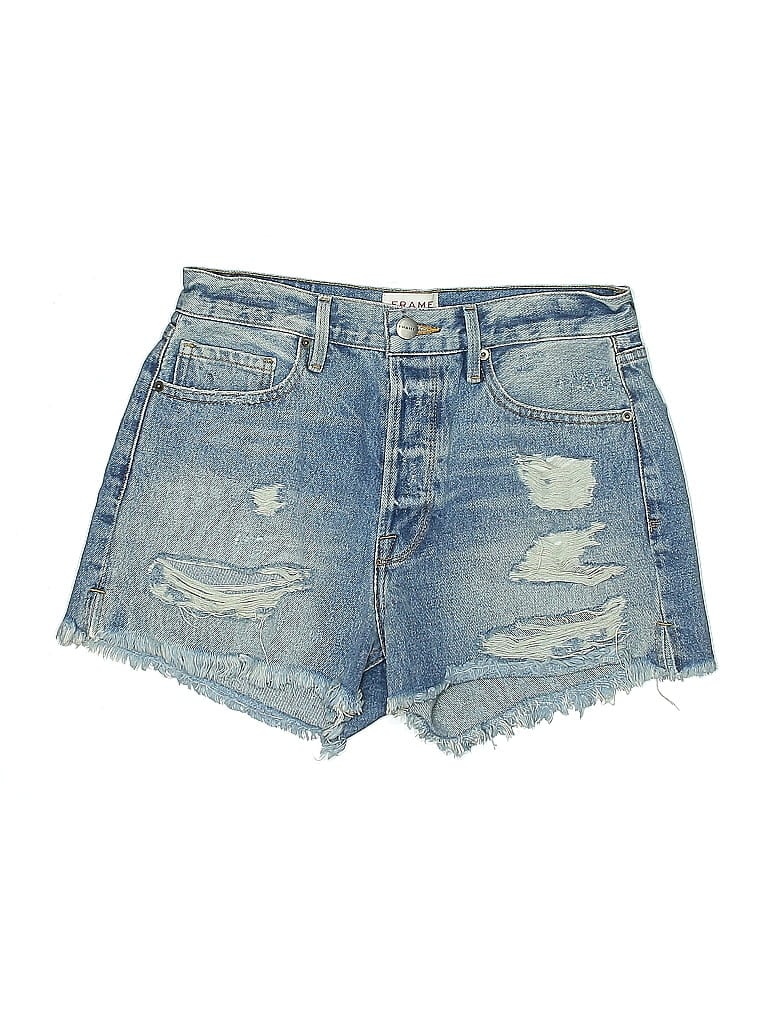 Pre-owned Frame Denim Shorts In Blue