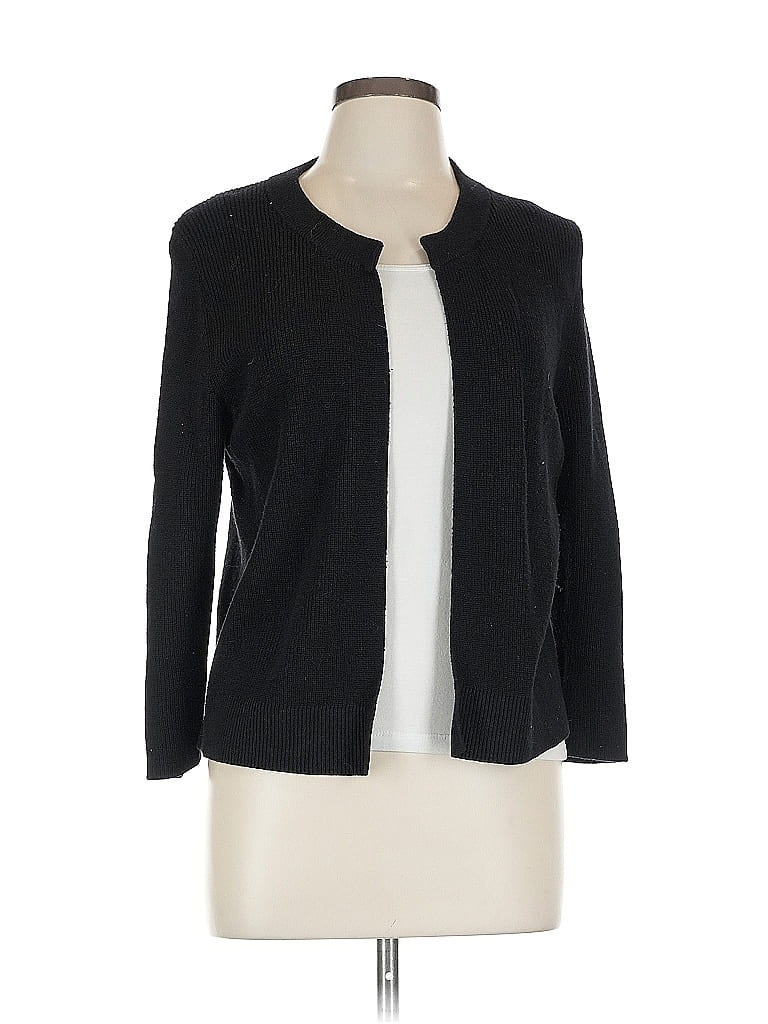 Pre-owned Ann Taylor Loft Cardigan Sweater In Black