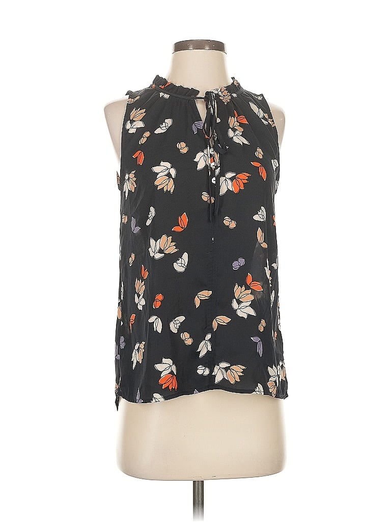 Pre-owned West K Tank Top Black Halter Neckline Tops