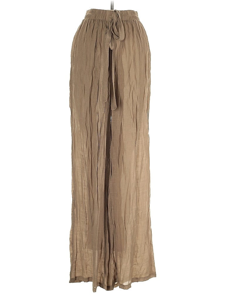 Pre-owned Prettylittlething Casual Pants In Brown