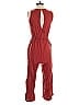 Old Navy 100% Rayon Solid Red Jumpsuit Size XS - photo 2