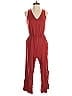 Old Navy 100% Rayon Solid Red Jumpsuit Size XS - photo 1