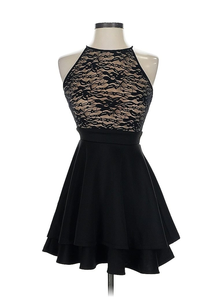 Pre-owned Emerald Sundae Cocktail Dress In Black