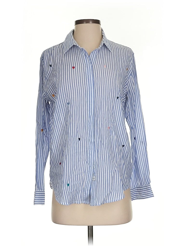 Pre-owned Rails Long Sleeve Button Down Shirt In Blue