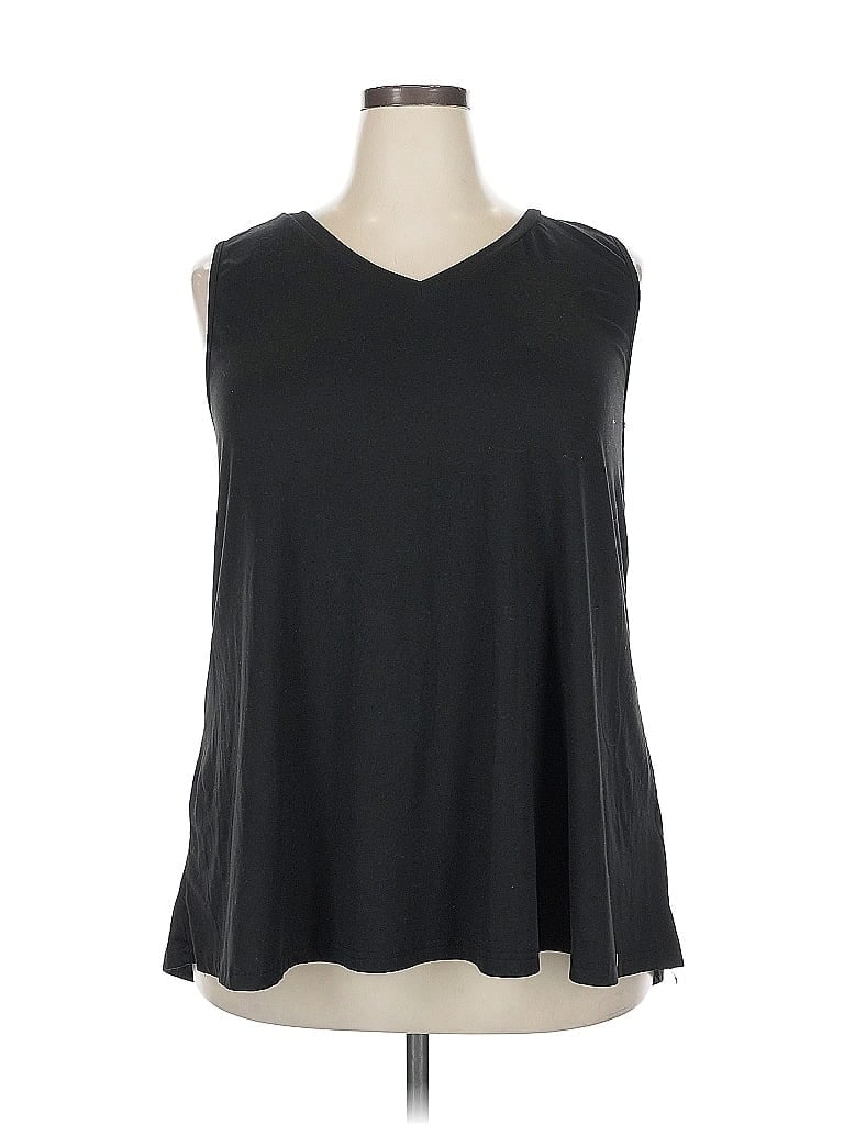 Pre-owned Unbranded Sleeveless T-shirt In Black