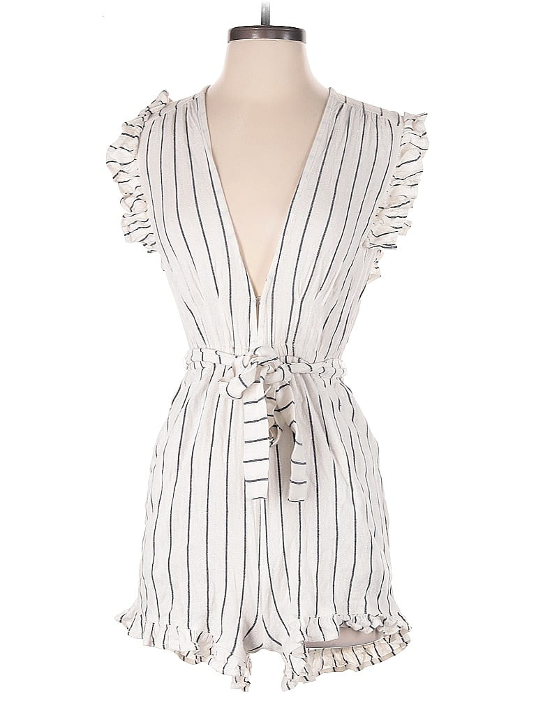 Pre-owned Billabong Romper In White