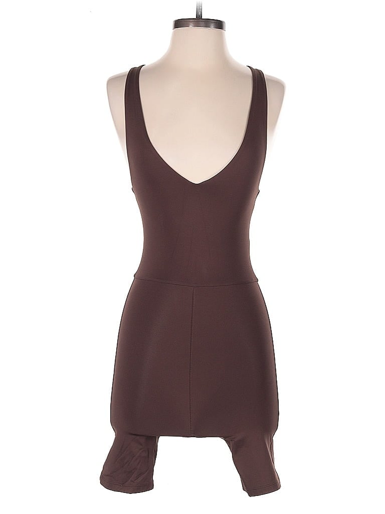 Pre-owned Babaton Romper In Brown