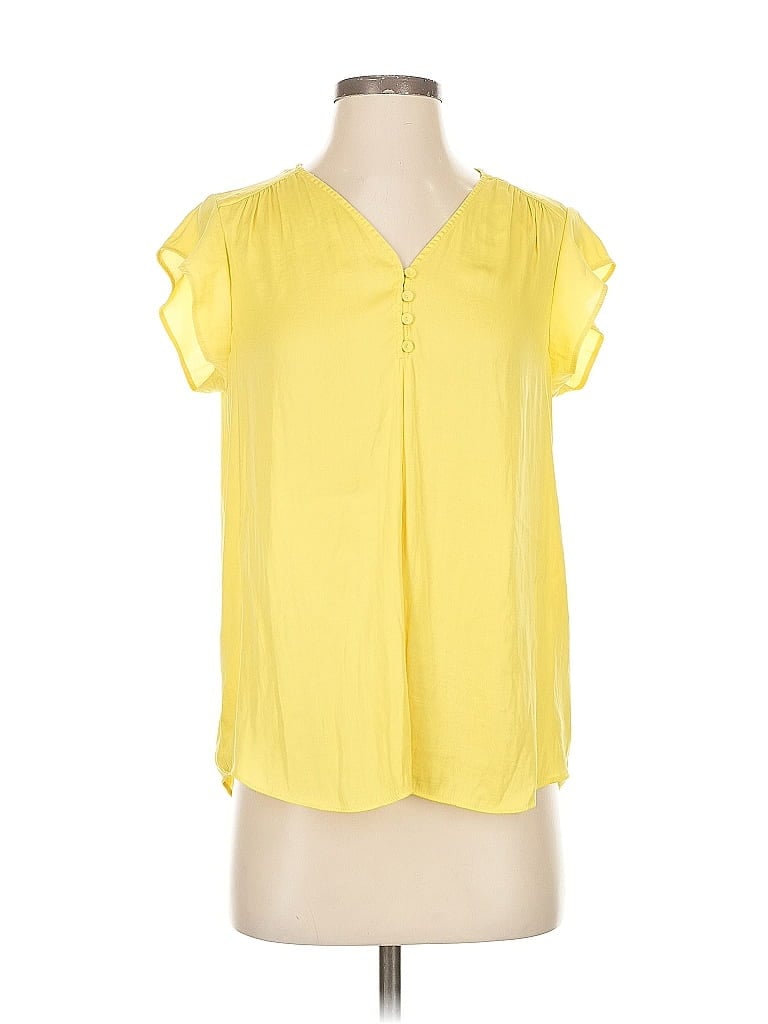 Pre-owned Jones & Co Short Sleeve T-shirt In Yellow