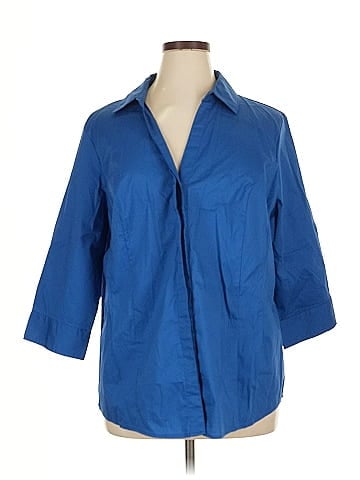 Riders by Lee 3/4 Sleeve Button-Down Shirt (view 1)