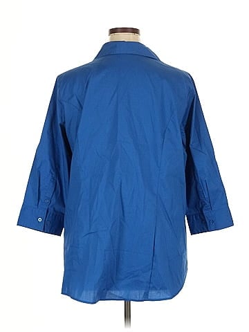 Riders by Lee 3/4 Sleeve Button-Down Shirt (view 2)
