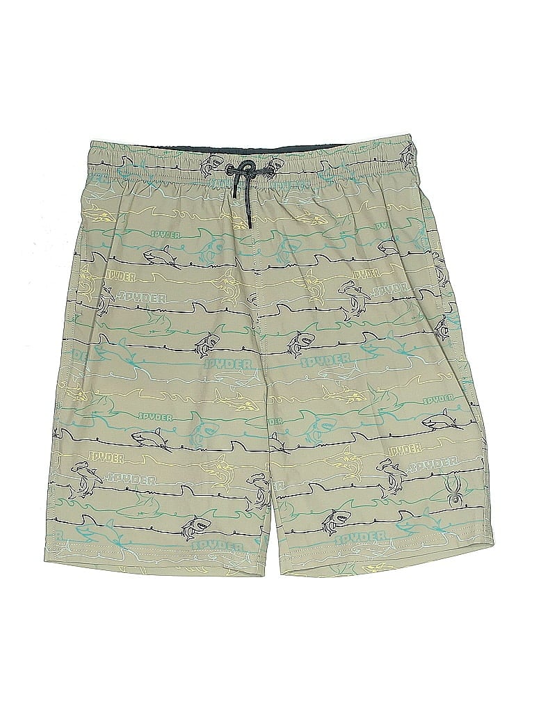 Pre-owned Spyder Kids' Board Shorts In Green