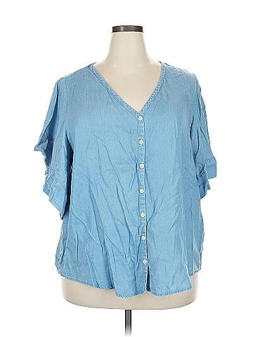 Karen Kane Short Sleeve Blouse (view 1)