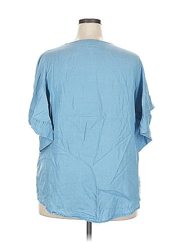 Karen Kane Short Sleeve Blouse (view 2)
