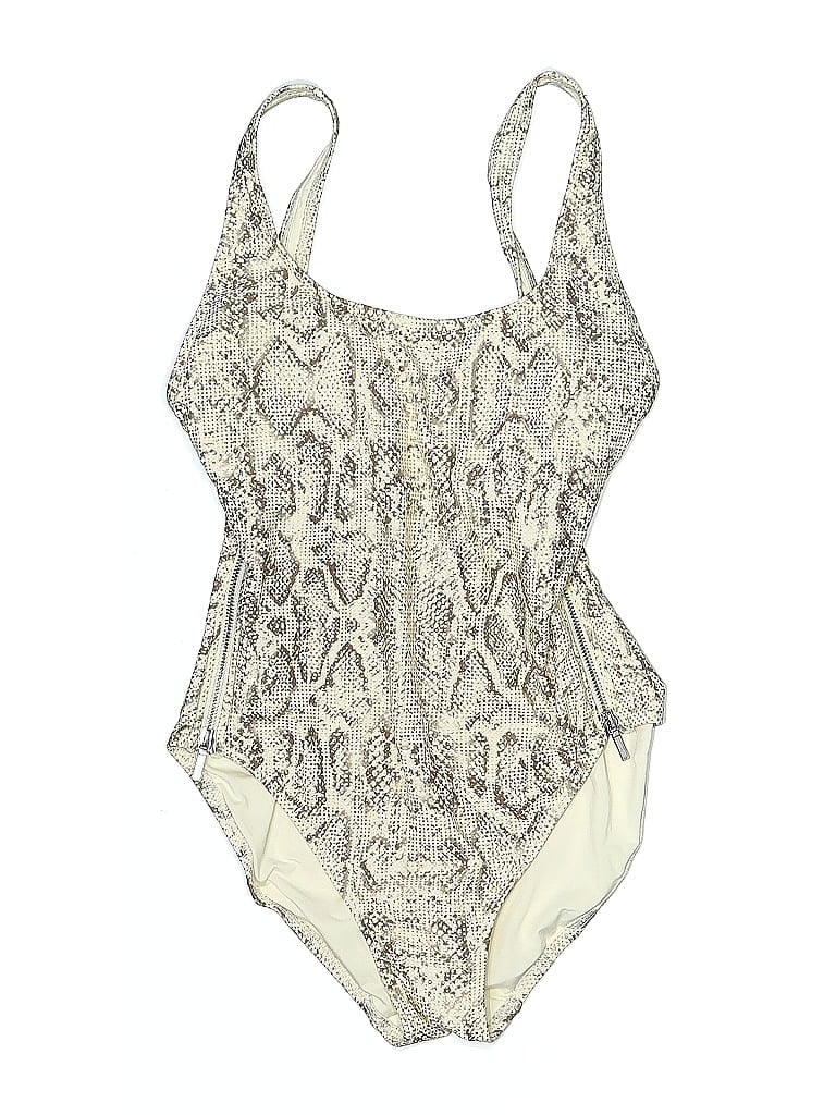 Pre-owned Carmen Marc Valvo One Piece Swimsuit In White