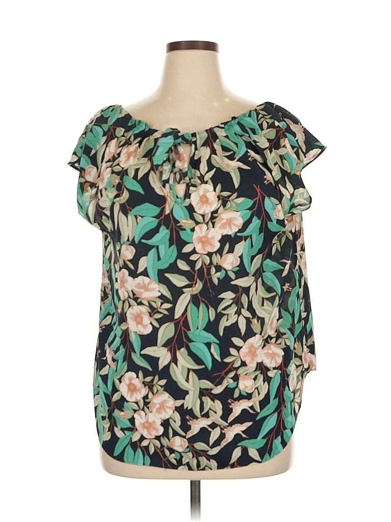 Pre-owned Lauren Conrad Tube Top Green Strapless Neckline Tops