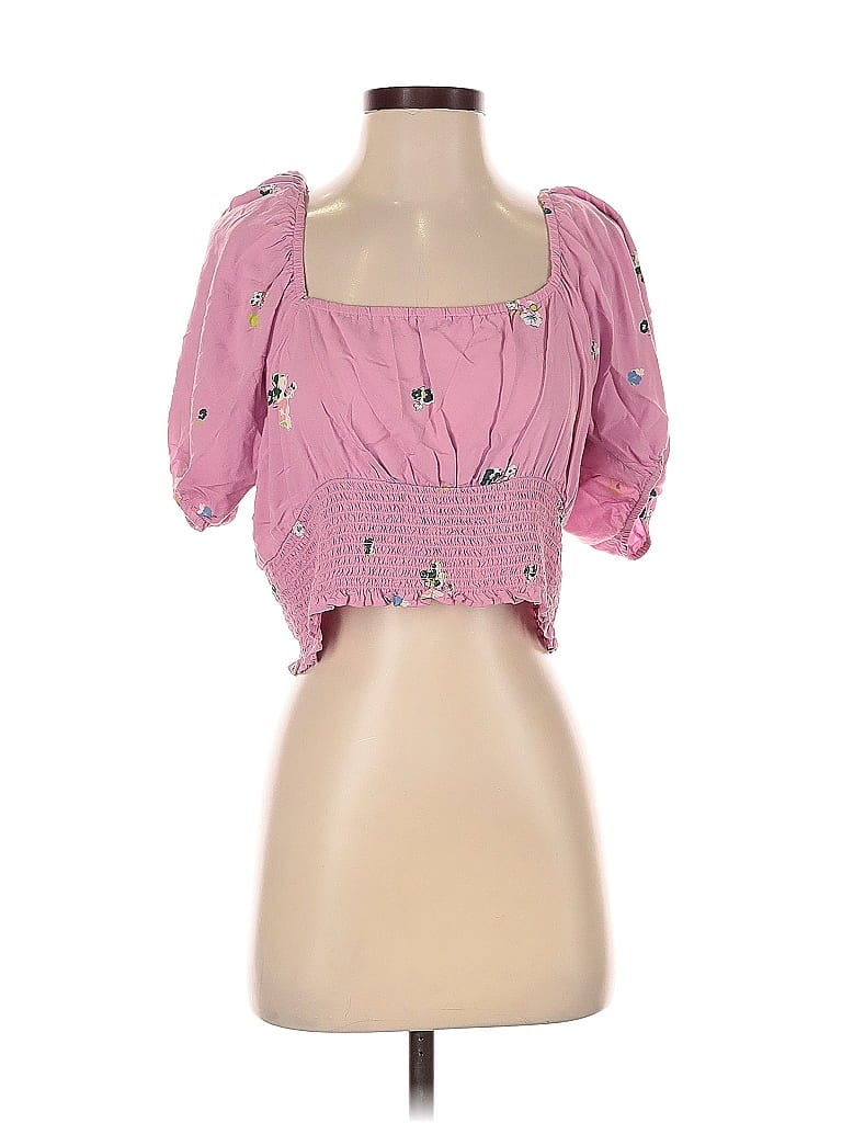 Pre-owned Bp. 3/4 Sleeve Blouse In Pink
