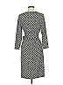 Talbots Print Gray Casual Dress Size M - photo 2